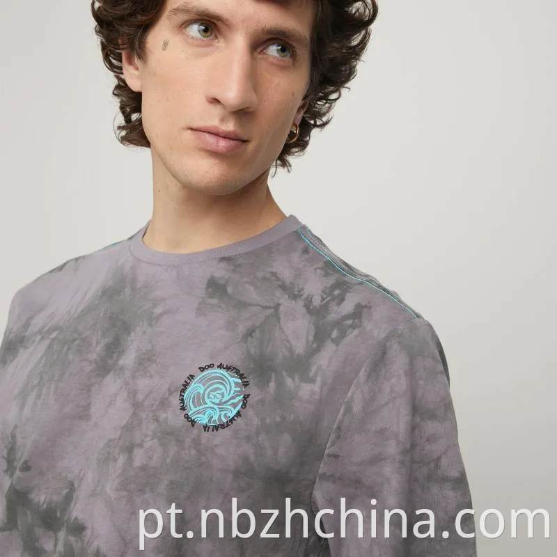 Tie Dye Printed Crew Neck T-Shirt